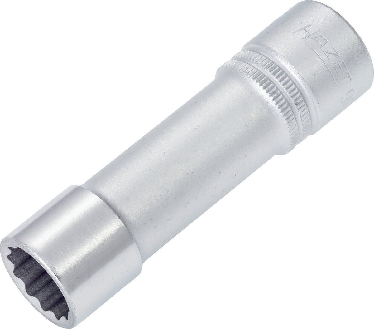 HAZET Steckschlüsseleinsatz 900TZ10 1/2 Zoll SW 10 mm Länge 85 mm – 12-kant CV-Stahl verchromt