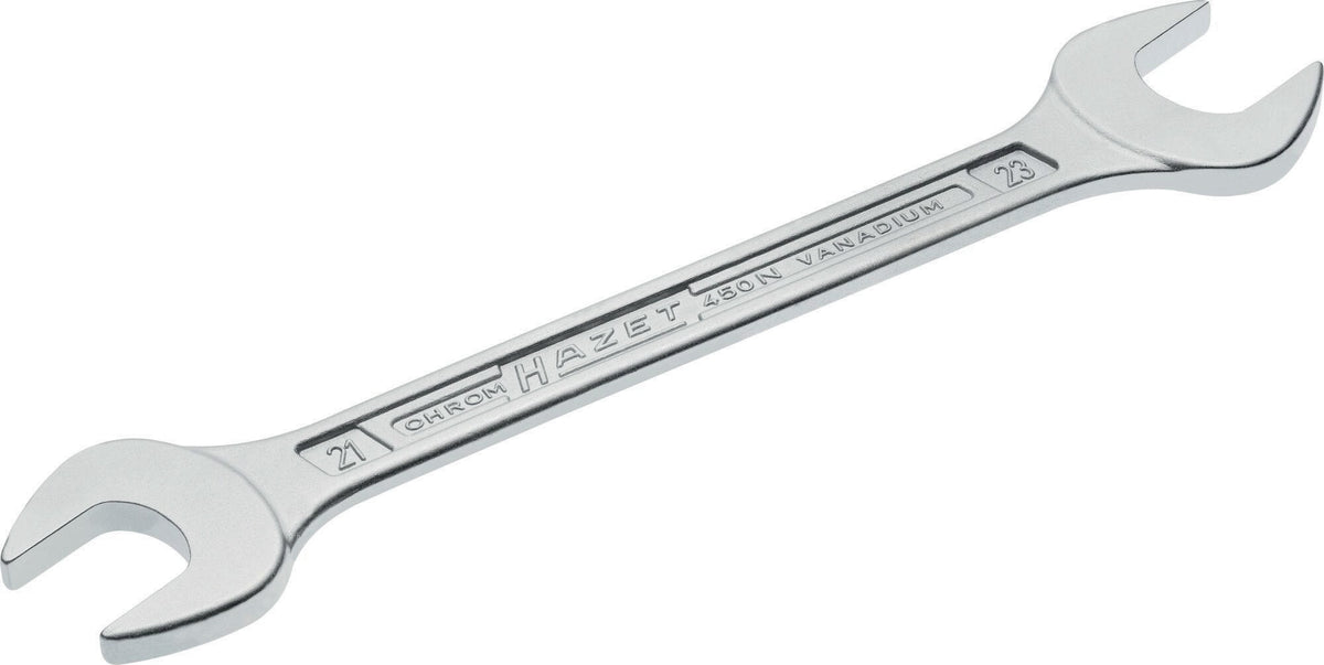 HAZET Doppelmaulschlüssel 450N 4x5 mm verchromt – CV-Stahl, DIN 3110