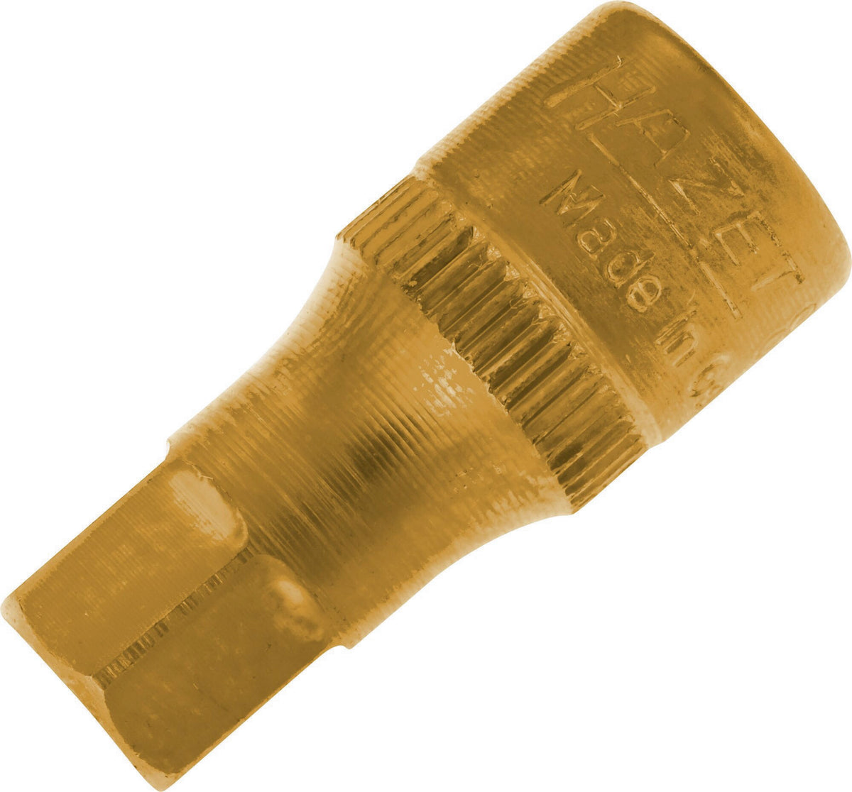 HAZET Steckschlüsseleinsatz 8501 1/4 Zoll Innen-6-kant SW 3 mm, Länge 28 mm, TIN-beschichtet