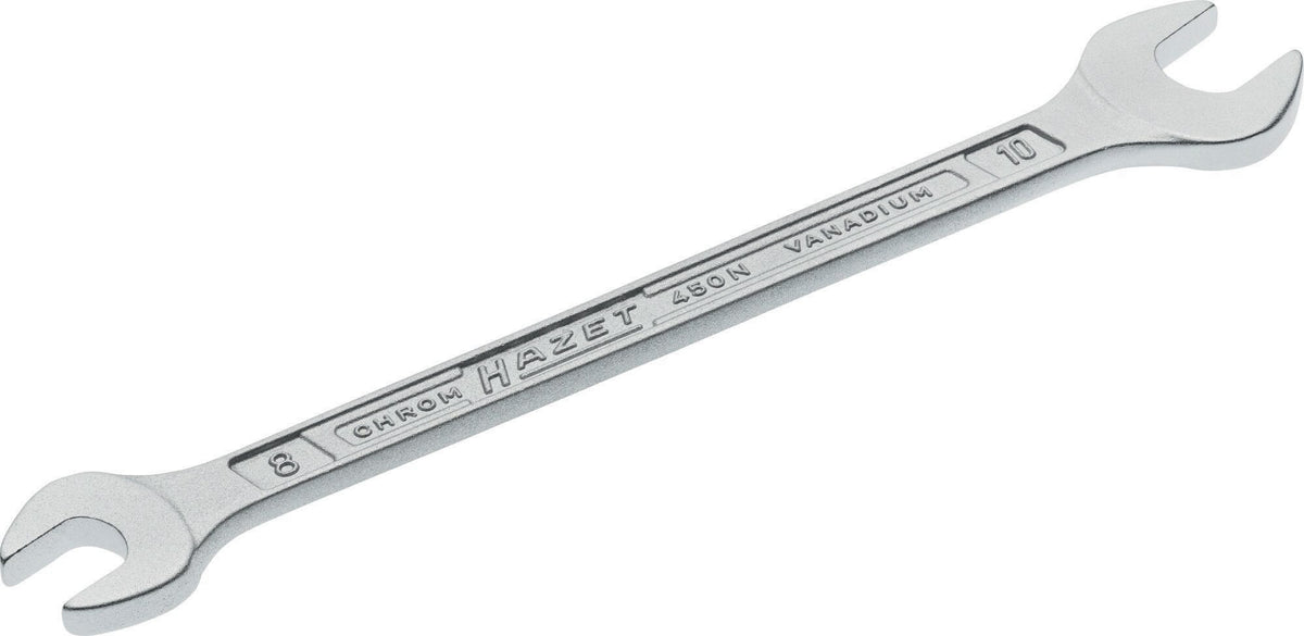 HAZET Doppelmaulschlüssel 450N 4x5 mm verchromt – CV-Stahl, DIN 3110