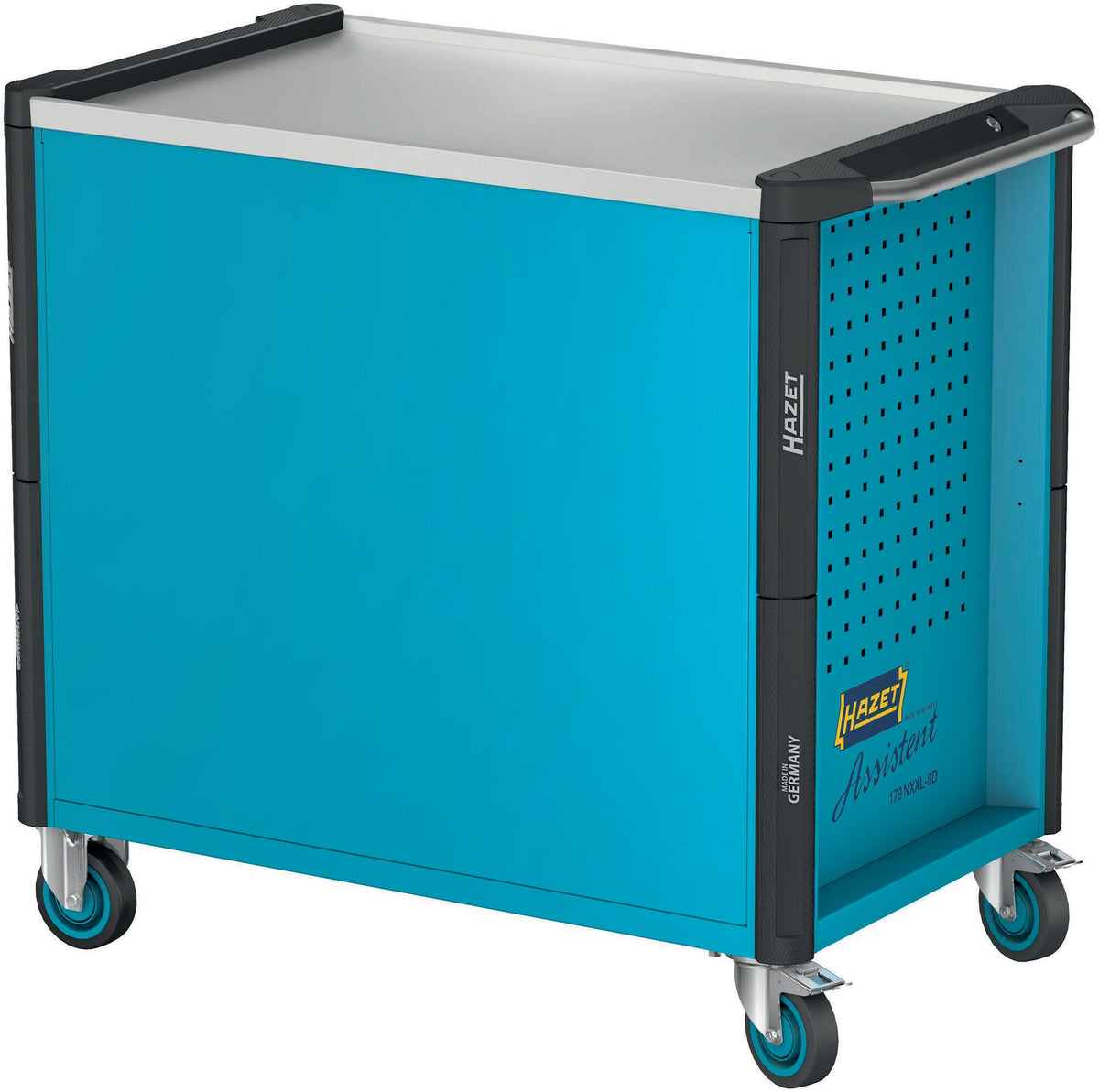 HAZET Werkzeugwagen 179NXXL-8D, 8 Schubladen, 1000 kg, Edelstahl-Arbeitsfläche