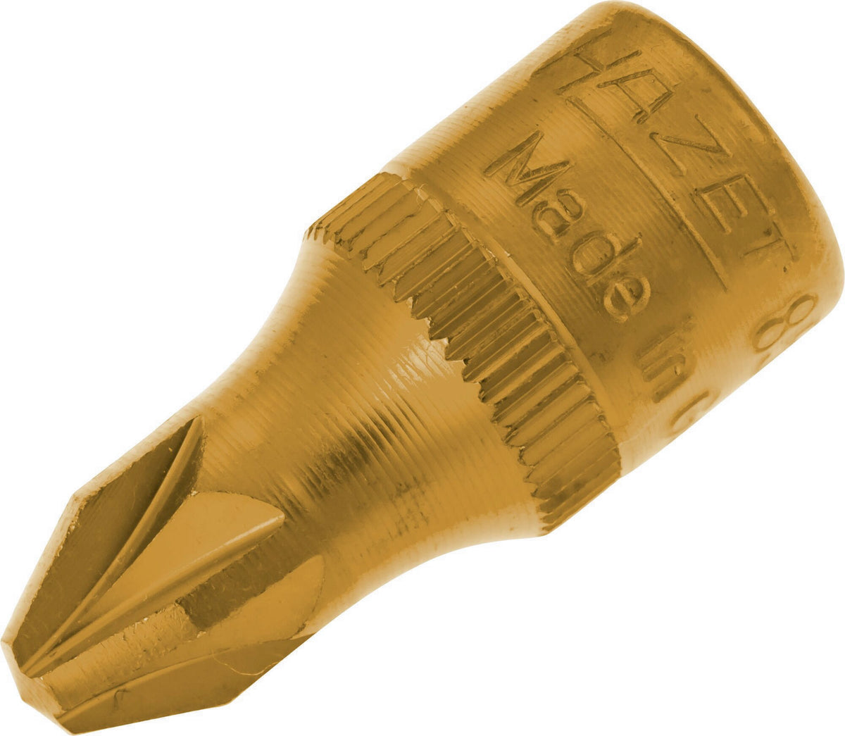 HAZET Steckschlüsseleinsatz 8507 1/4 Zoll PZD 2, Länge 28 mm, TIN-beschichtet