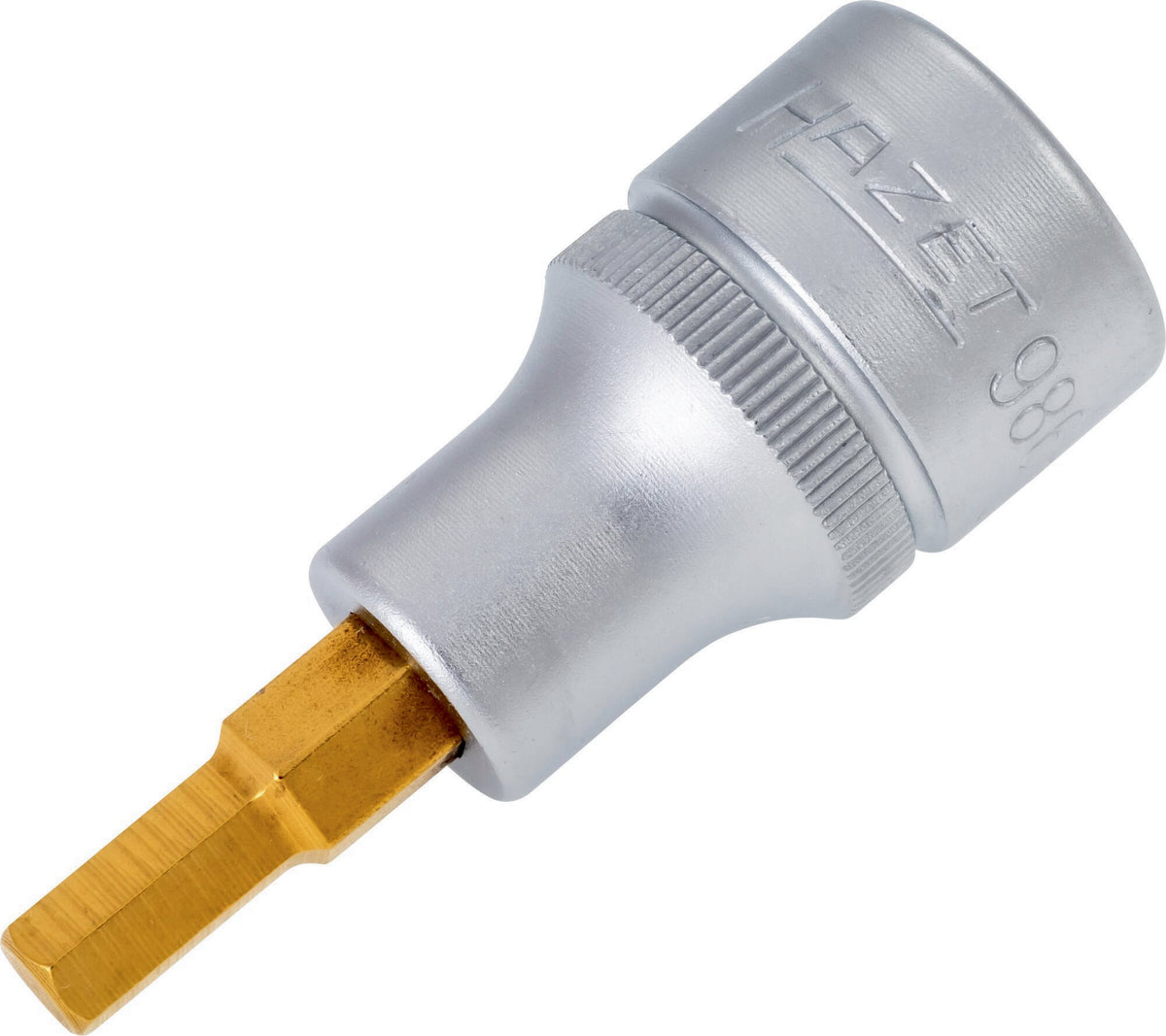 HAZET Steckschlüsseleinsatz 986-4 1/2 Zoll Innen-6-kant SW 4 mm Länge 60 mm TIN-beschichtet
