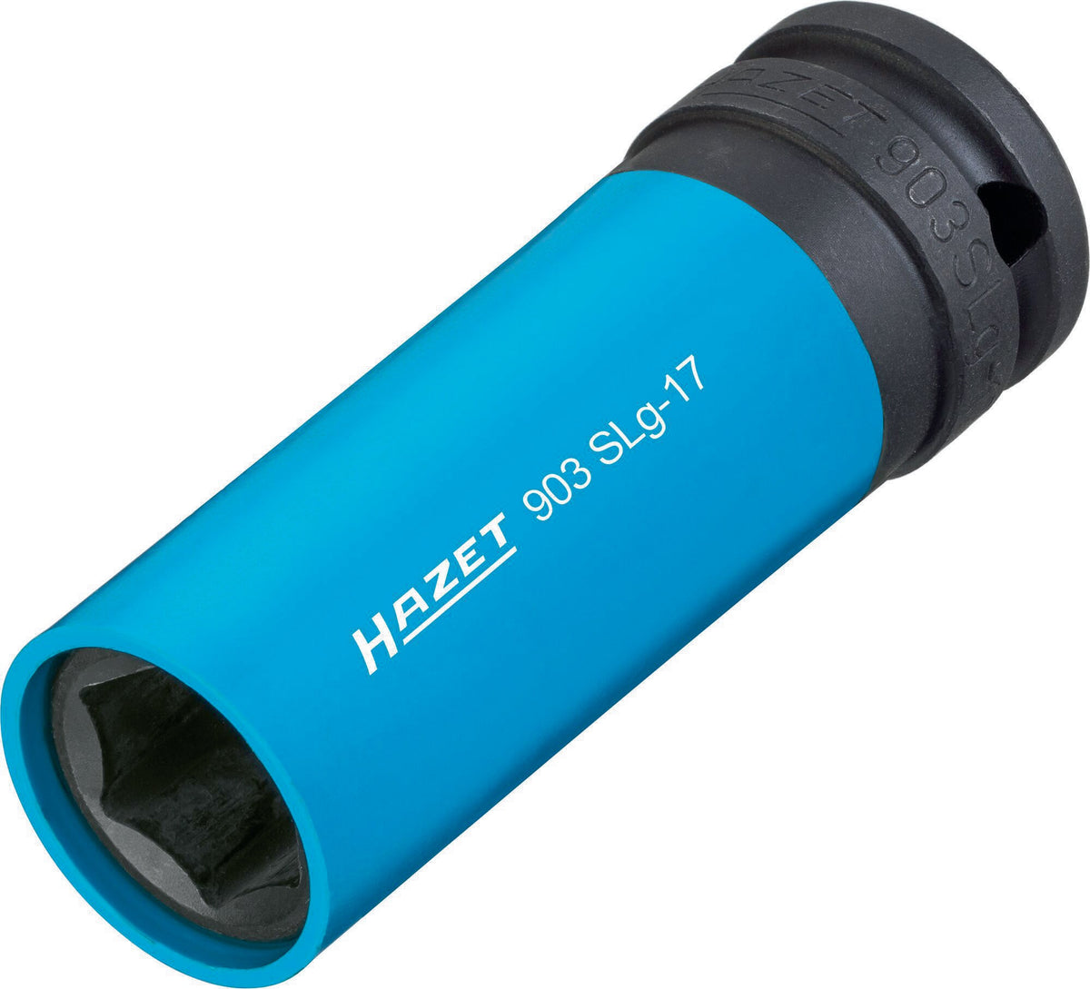 HAZET Kraftschraubersteckschlüsseleinsatz 903SLG-17 1/2 Zoll 6-Kant SW 17 mm mit Kunststoffhülse