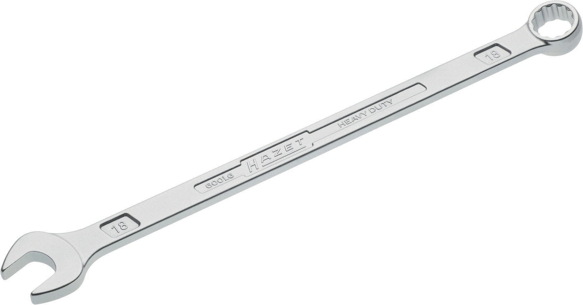 HAZET Ringmaulschlüssel 600 LG SW 10 mm – extra lang, CV-Stahl, verchromt