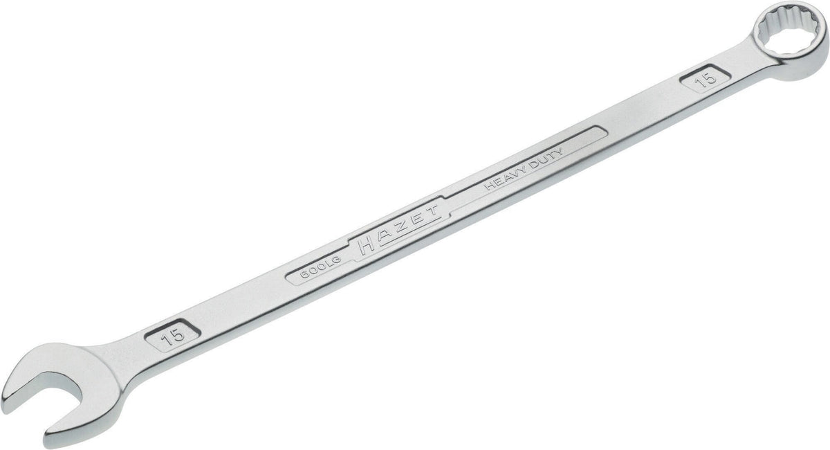 HAZET Ringmaulschlüssel 600 LG SW 10 mm – extra lang, CV-Stahl, verchromt