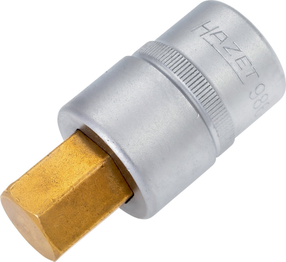 HAZET Steckschlüsseleinsatz 986-4 1/2 Zoll Innen-6-kant SW 4 mm Länge 60 mm TIN-beschichtet