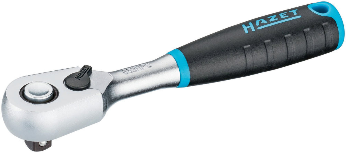 HAZET Hebelumschaltknarre 863HPS 1/4 Zoll 90 Zähne 2K-Griff
