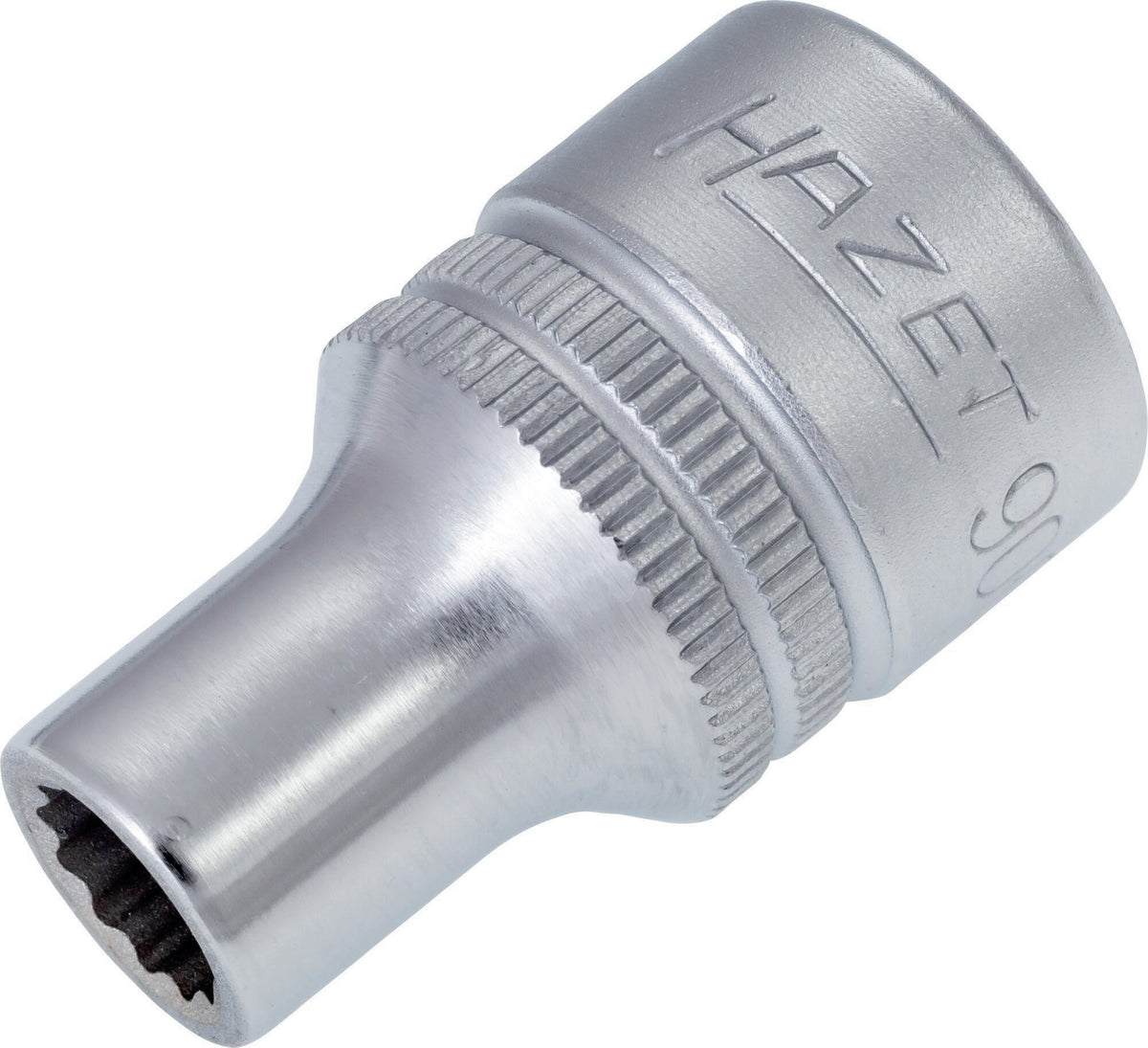 HAZET Steckschlüsseleinsatz 900Z-10 1/2 Zoll 12-kant SW 10 mm – CV-Stahl verchromt