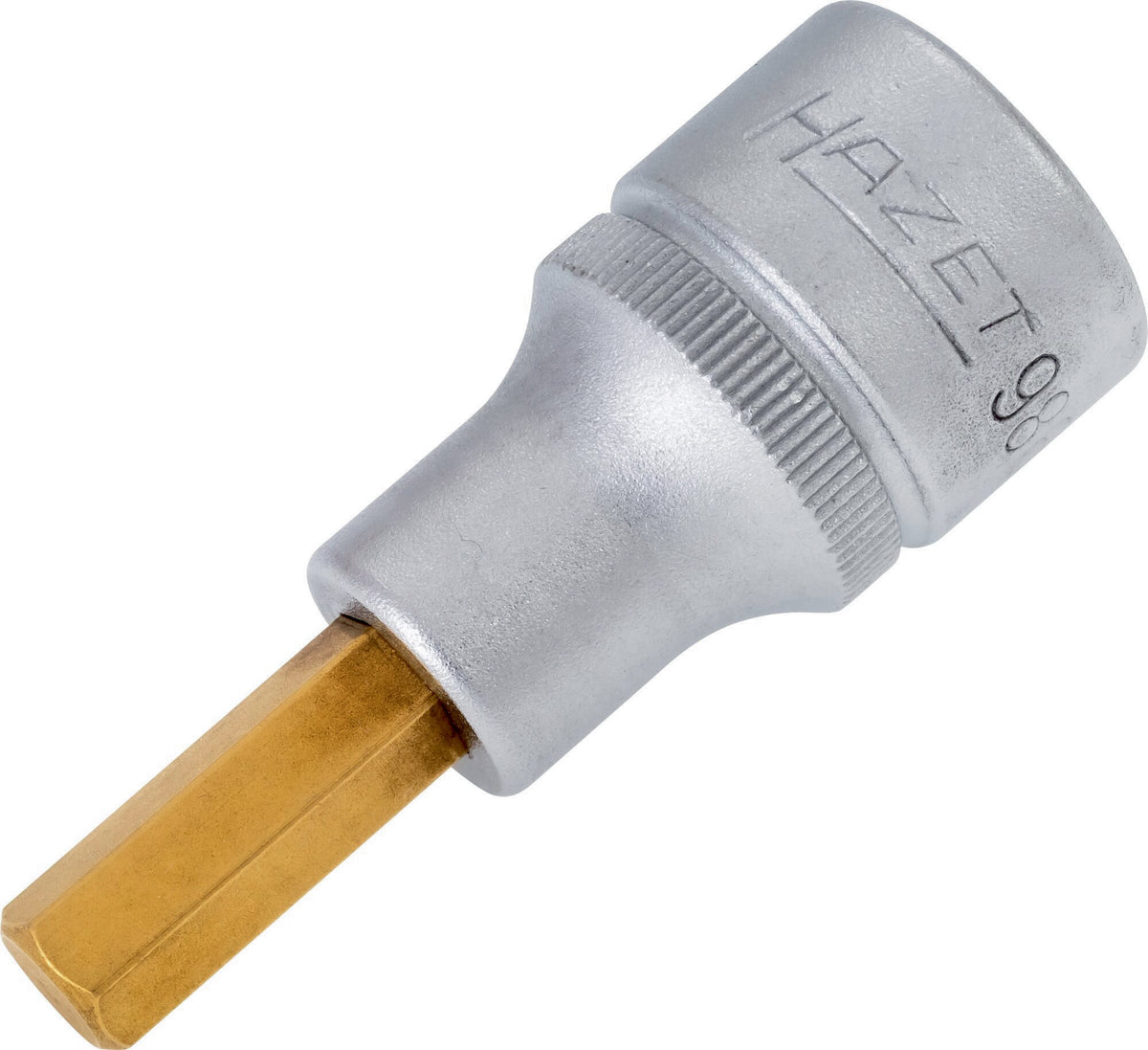 HAZET Steckschlüsseleinsatz 986-4 1/2 Zoll Innen-6-kant SW 4 mm Länge 60 mm TIN-beschichtet