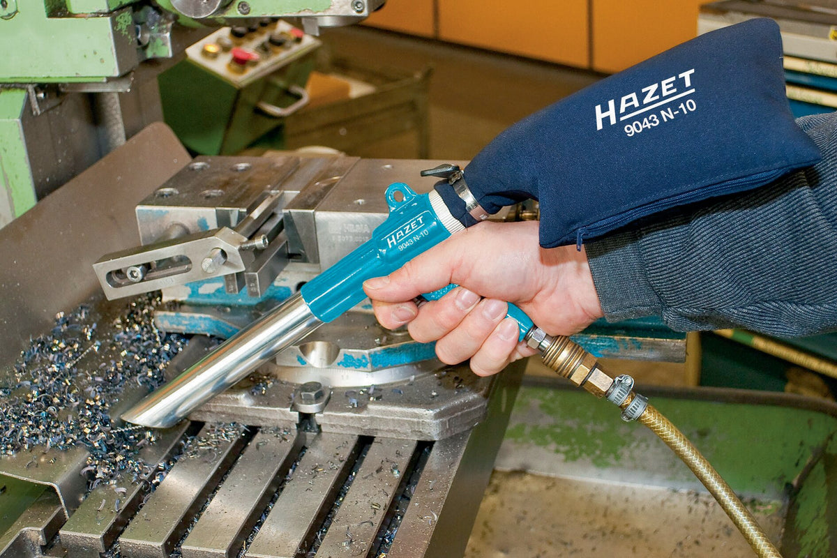 HAZET Druckluftsaug-/blaspistole 9043N-10 – Einhandumschaltung, 148 mm, DN 7,2