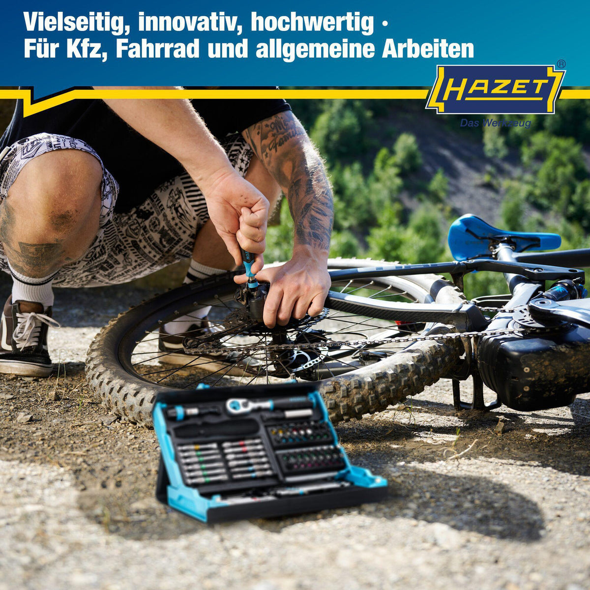 HAZET Bitsortiment SmartCase 2200SC-31, 73-teilig, Schlitz/PH/PZD/TX/Innen-6Kt. mit Farbcode