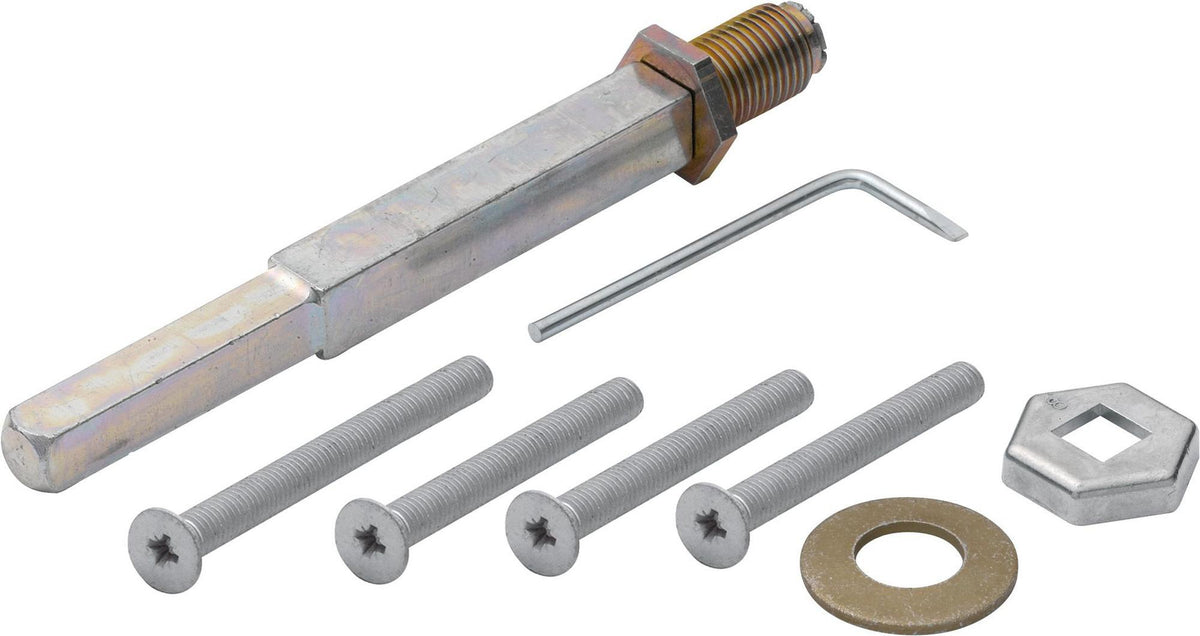HOPPE Befestigungs-Set 10 mm für Schutzgarnituren, Türstärke 77–87 mm, verzinkt, verdeckte Montage