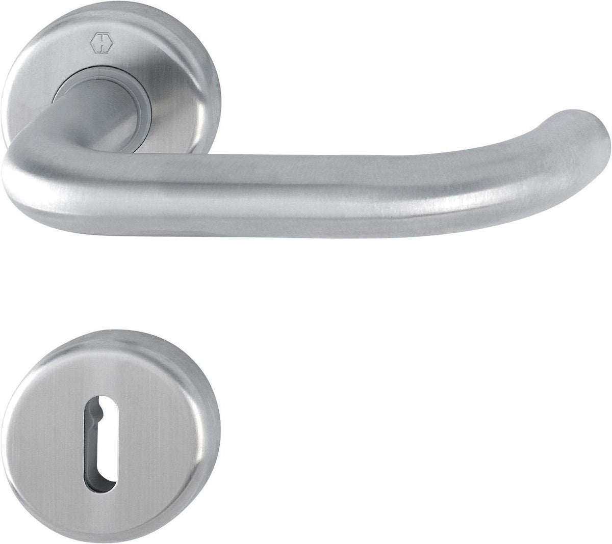 HOPPE Rosettengarnitur Baden E1388Z/17KV/17KVS Edelstahl F69 für Türstärke 37-42 mm