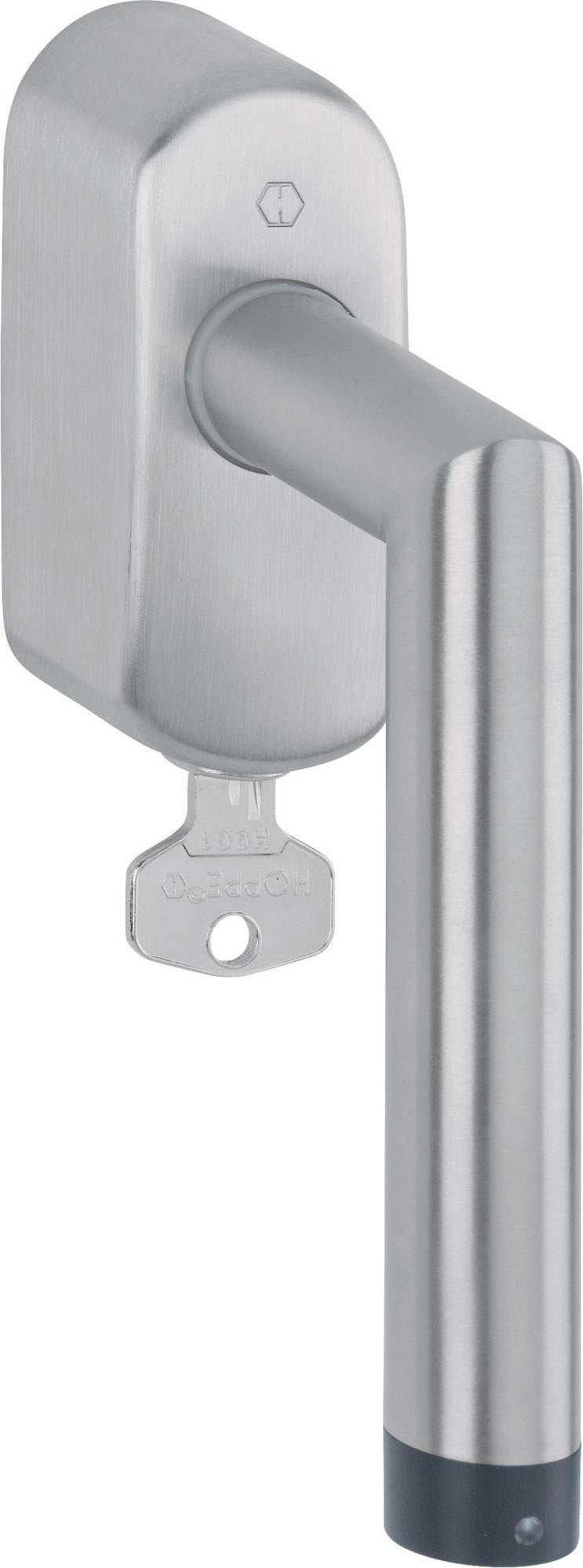 HOPPE Fenstergriff Amsterdam E0400Z-EF/US950S – abschließbar, SecuSelect® & Secustik®, matt