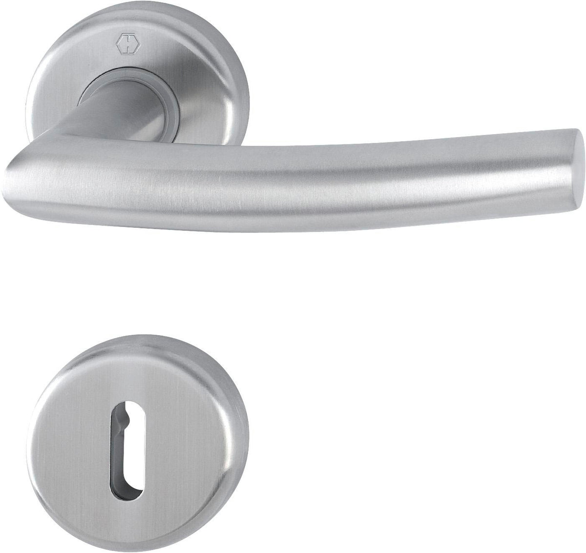 HOPPE Rosettengarnitur Alta E1433Z Edelstahl matt für Innentüren 37-42 mm