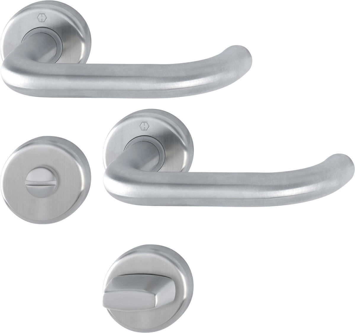 HOPPE Rosettengarnitur Baden E1388Z/17KV/17KVS Edelstahl F69 für Türstärke 37-42 mm