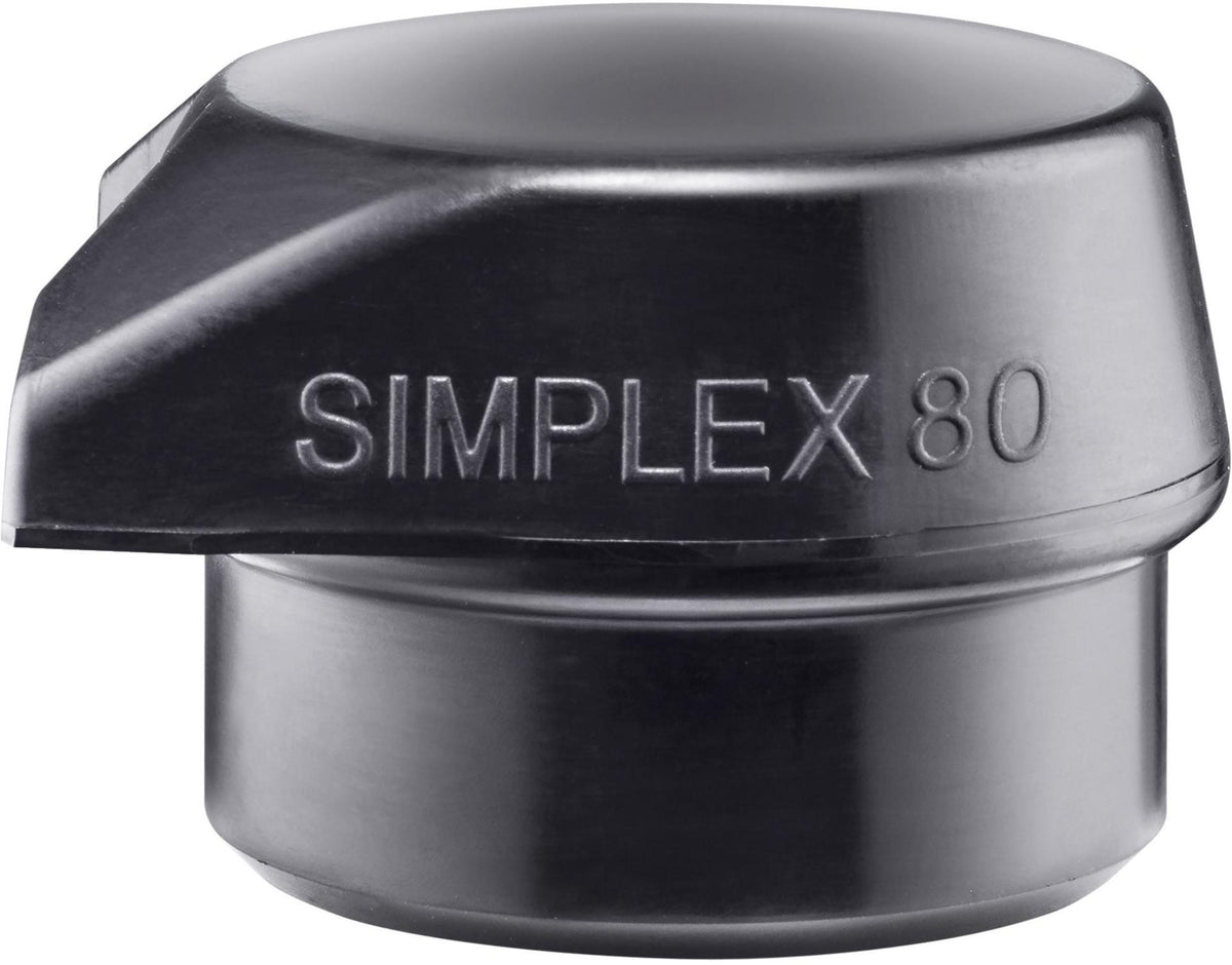 HALDER Schonhammerkopf Gummi schwarz mittelhart Ø 60 mm mit Standfuß für SIMPLEX-Schonhammer