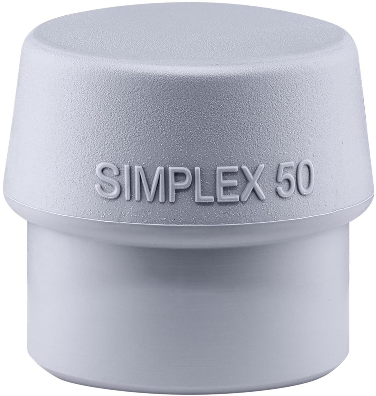 SIMPLEX Schonhammerkopf TPE-mid grau mittelhart 30 mm von HALDER – abriebfrei & lose
