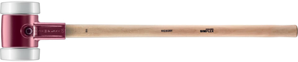 HALDER Vorschlaghammer SIMPLEX 80 mm Hickorystiel mittelhart Superplastik weiß
