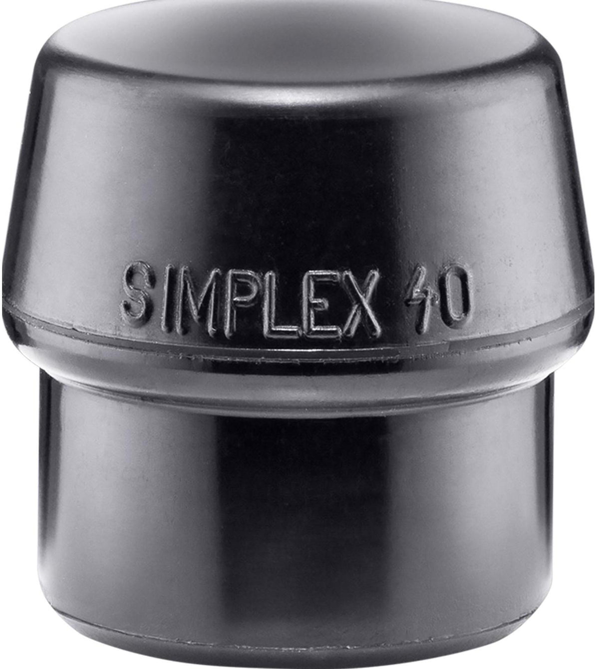 HALDER SIMPLEX Schonhammerkopf Gummi schwarz mittelhart Ø 30 mm