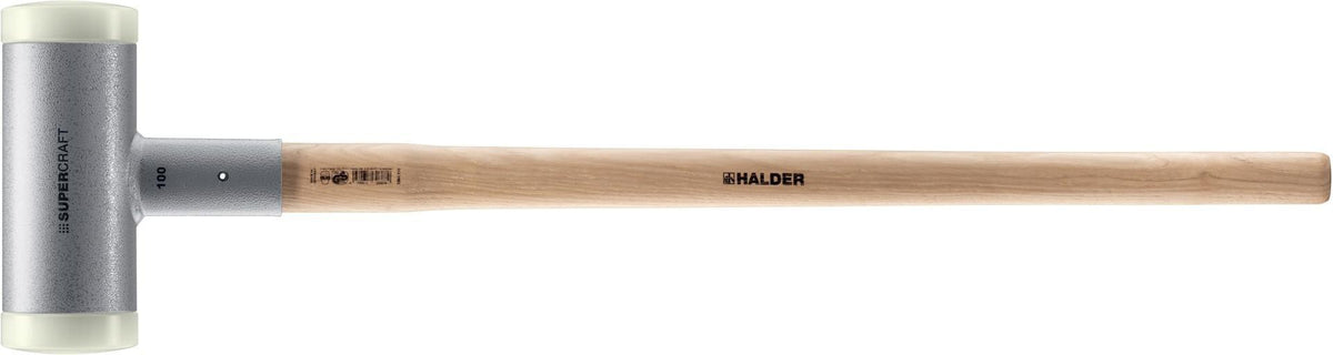 HALDER Vorschlaghammer SUPERCRAFT 80 mm rückschlagfrei mit Hickorystiel