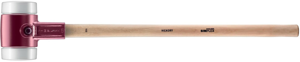 HALDER Vorschlaghammer SIMPLEX 80 mm Hickorystiel mittelhart Superplastik weiß