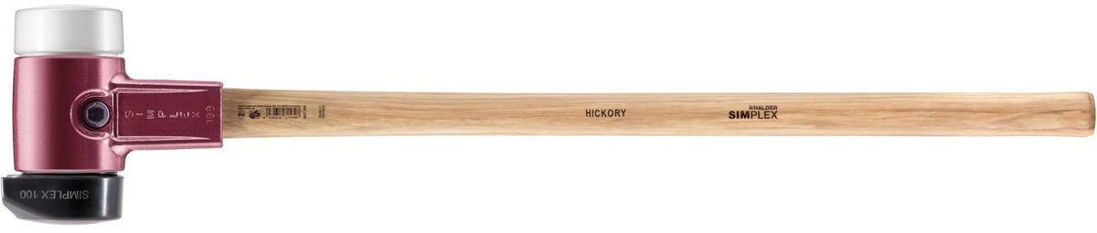Halder Simplex Vorschlaghammer 3170g, Ø80mm, Hickorystiel, mittelharte Einsätze