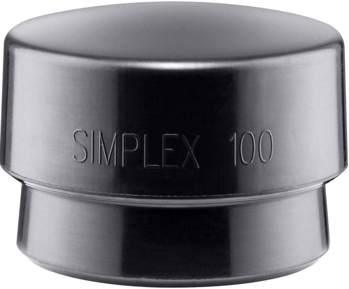 HALDER SIMPLEX Schonhammerkopf Gummi schwarz mittelhart Ø 100 mm – Dämpfend & Verschleißfest