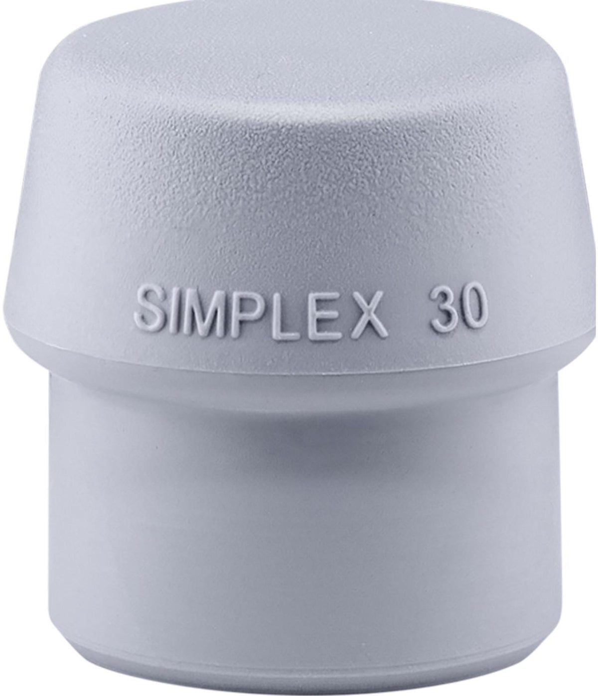 SIMPLEX Schonhammerkopf TPE-mid grau mittelhart 30 mm von HALDER – abriebfrei & lose