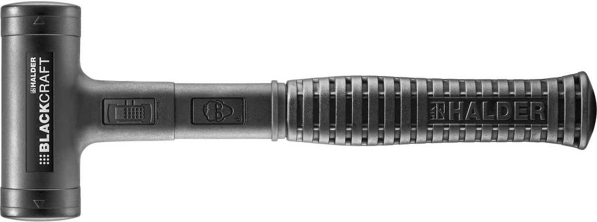 Schonhammer BLACKCRAFT von HALDER, Stahlrohr, rückschlagfrei, 300 mm, Kopf-Ø 40 mm