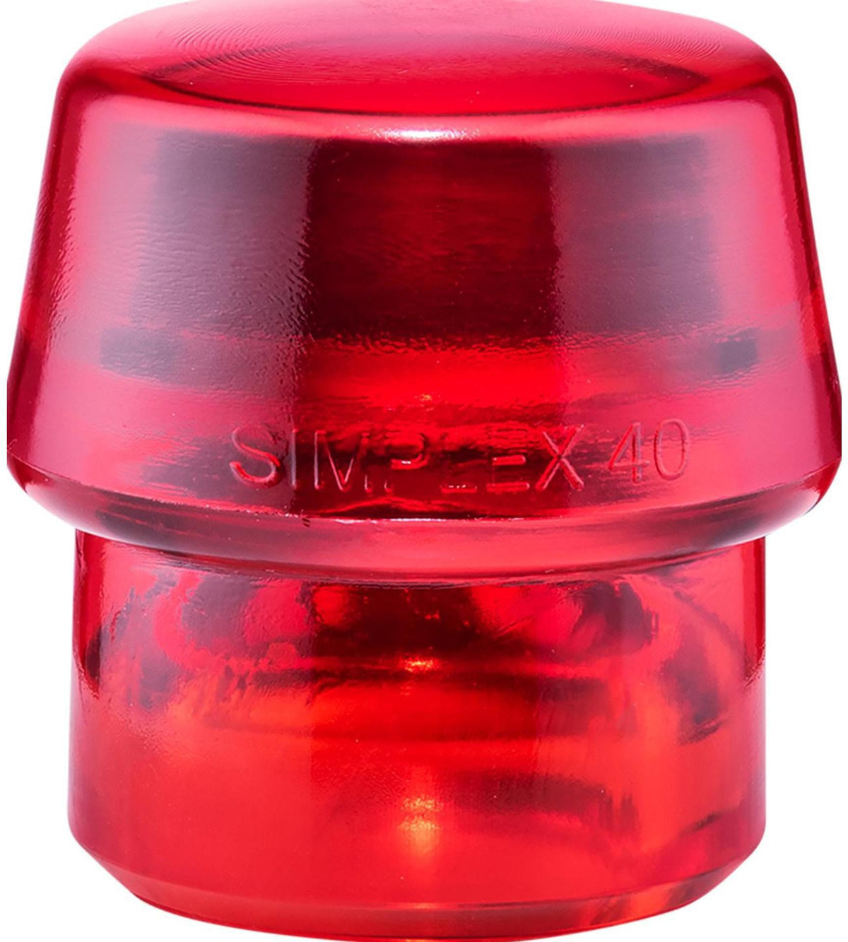 SIMPLEX Schonhammerkopf 30 mm Plastik rot hart von HALDER – Öl- und fettbeständig
