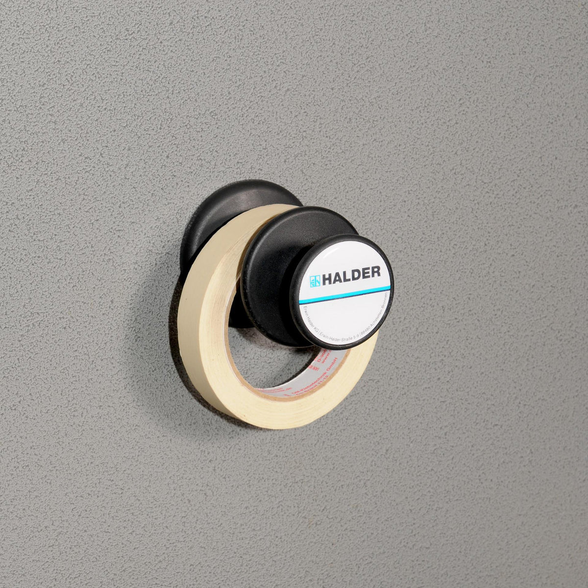 HALDER Magnethalter Ø 65 mm schwarz – 6 Neodym-Magnete, hohe Haltekraft, kratzfest