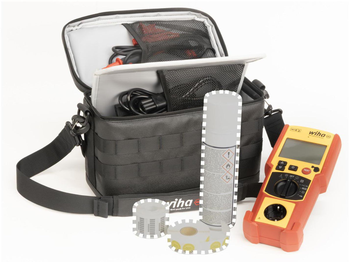 WIHA Gerätetester-Set PAT one in Tasche – Prüfgerät für VDE 0701/0702
