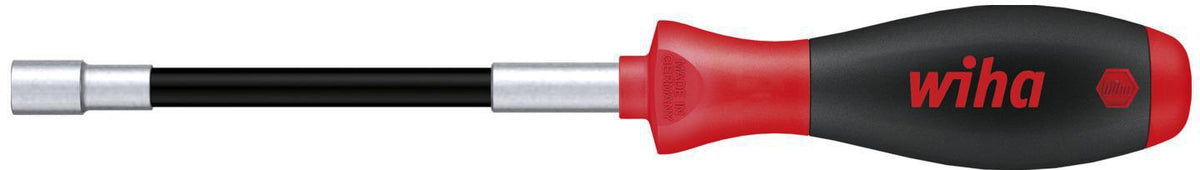 WIHA Sechskantsteckschlüssel 372 SW 7 mm mit flexiblem Schaft und SoftFinish® Mehrkomponentengriff