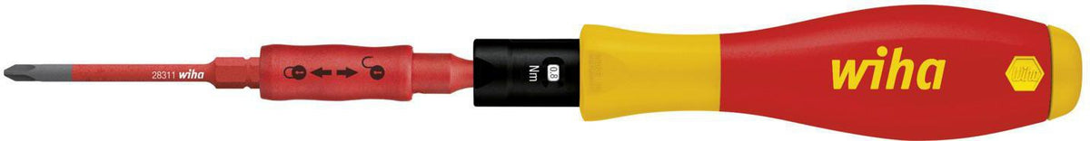 Wiha Drehmomentgriff VDE TorqueVario®-S 0,5-2 Nm, isoliert, 131 mm