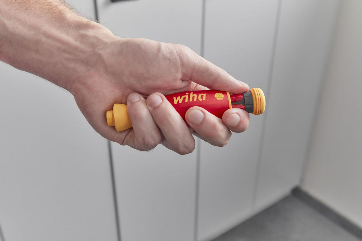 Wiha Magazinbithalter 45296 4-teilig VDE isoliert Schlitz/PH/+- mit Bitmagazin PocketMax electric