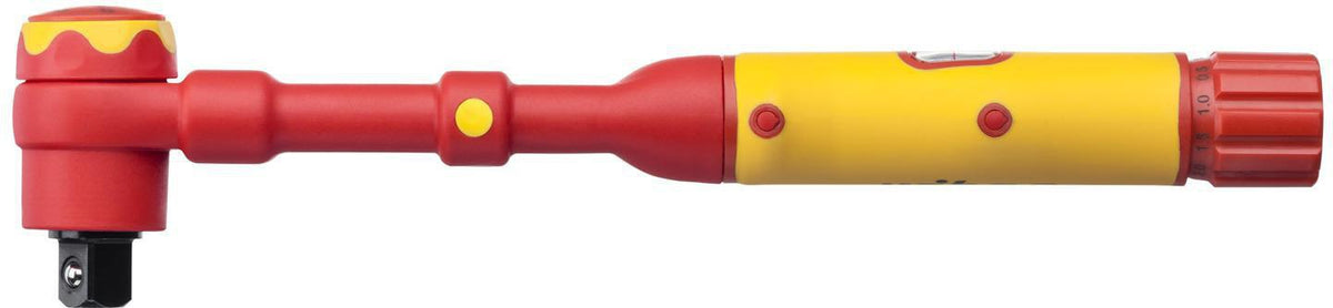 WIHA Elektronischer Drehmomentschlüssel 2822, 5-25 Nm, 1/4 Zoll, VDE, für Elektrik