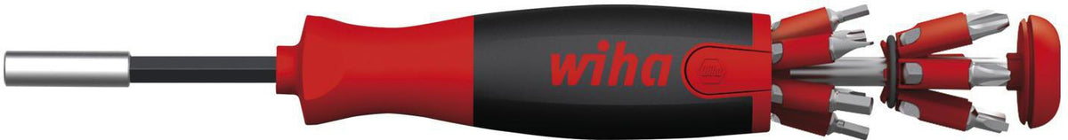 Wiha Magazinbithalter LiftUp 13-teilig Schlitz/PH/PZD/TORX® mit SoftFinish®-Griff