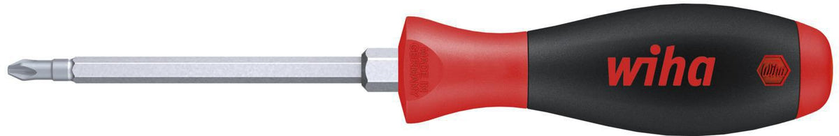 Wiha Schraubendreher 312 PH 1 mit SoftFinish Mehrkomponentengriff, 80 mm Klinge