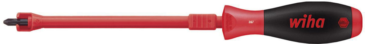 Wiha Schraubendreher SoftFinish PH 1 Kreuzschlitz 125 mm Klinge mit Klemmhülse