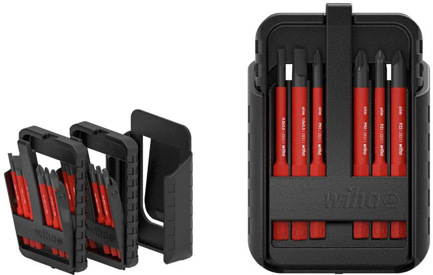 WIHA Wechselklingensatz slimBit electric 12-tlg. Schlitz/PH/(+/- PZD) Torx® VDE-isoliert