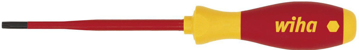 Wiha VDE-Schraubendreher 3251 Gr. T 10 slim Fix – Isolierter Torx-Schraubendreher, 100 mm Klinge