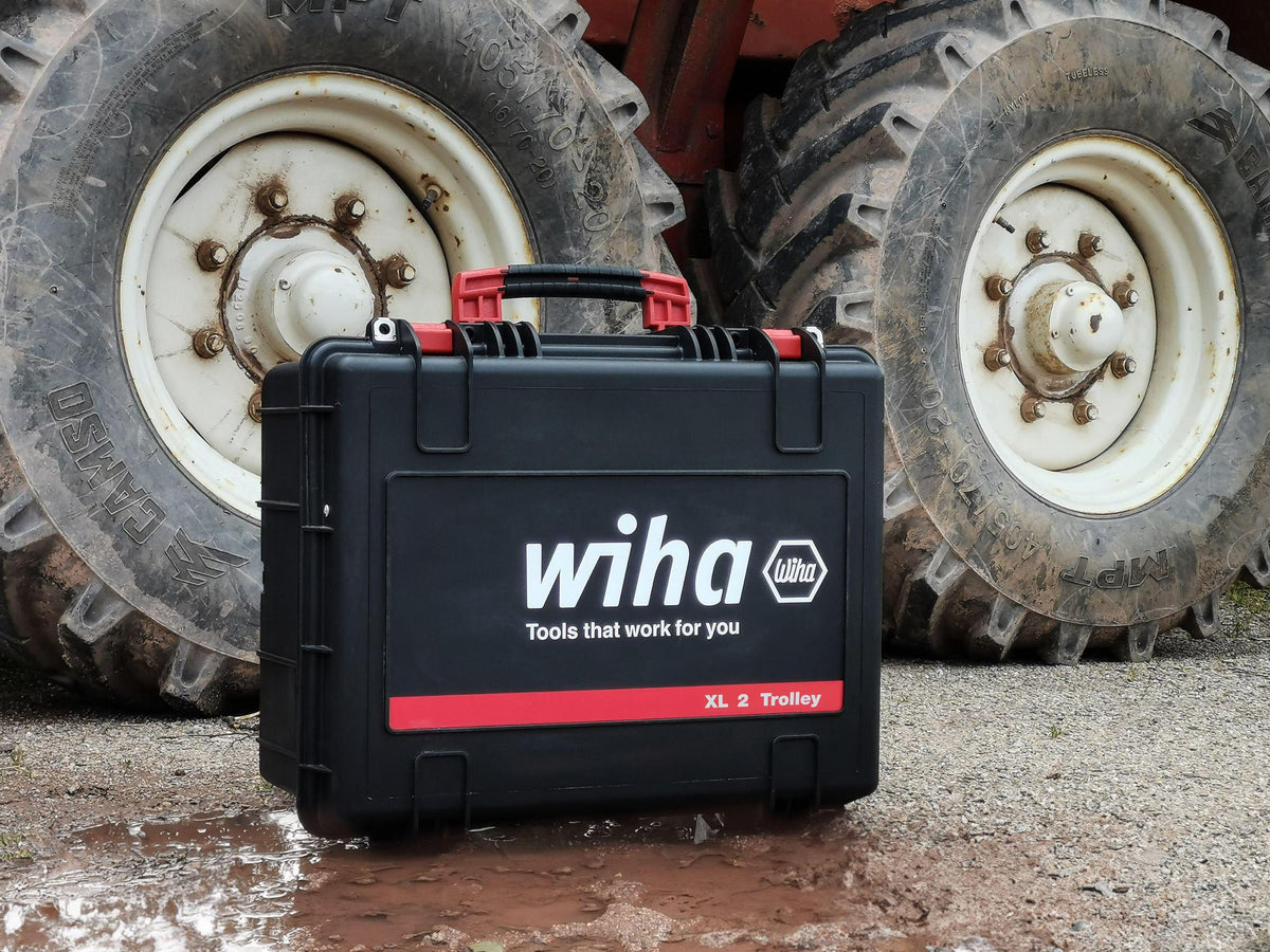 Wiha Werkzeugkoffer XL 2 electric 60-teilig Trolley für Elektriker – VDE-isoliert, mobil