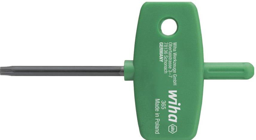 Wiha Schraubendreher mit Schlüsselgriff 365 T 5x35 mm – Innen-TORX®-Profil, brünierte CV-Stahlklinge