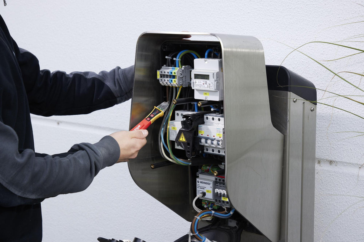 WIHA Spannungsprüfer SB 255-13 12-1000 V AC einpolig mit LED-Taschenlampe