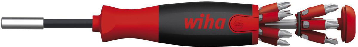Wiha Magazinbithalter LiftUp 13-teilig Schlitz/PH/PZD/TORX® mit SoftFinish®-Griff