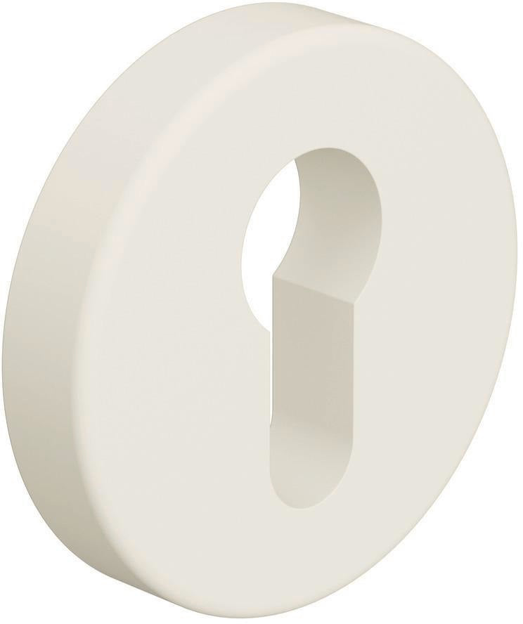 HEWI Schlüsselrosetten-Paar 306.23PB 90 – Rund, PZ, 55 mm, tiefschwarz matt, für Türstärke 38,1–48 mm