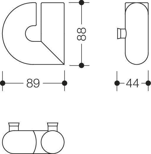 HEWI Hausnummer Ziffer 0 Spezial-Polyamid 99 reinweiß 165 mm Ø 33 mm