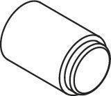 HEWI Wandtürpuffer 611.30 Ø 40 mm tiefschwarz, gefedert & diebstahlgeschützt